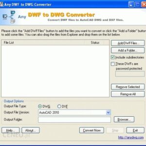AnyDWG Software Any DWF to DWG Converter