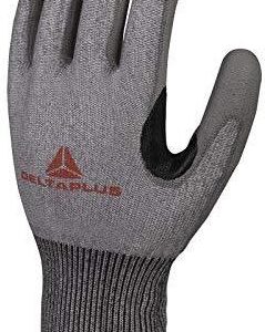 Deltaplus Vecut42Gn09 Softnocut Fine Knitted Glove Pu Coated Palm Reinforcements Grey Size 09