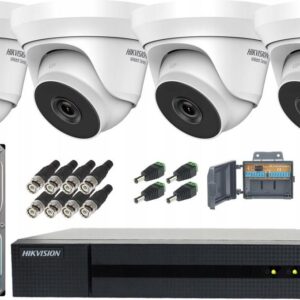 HIKVISION ZESTAW MONITORINGU 4 KAMERY IR40 HDTVI 1TB TOSHIBA