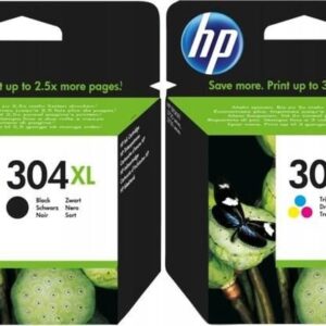 HP 304XL czarny + kolor (N9K08AE N9K07AE)