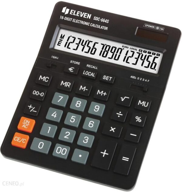 Kalkulator Biurowy 16 Cyfrowy Eleven Sdc 664S