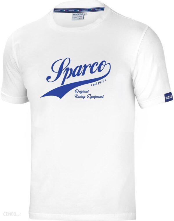 Koszulka t-shirt męska VINTAGE Sparco biała