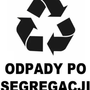 Libres Naklejka Kosz Znak Segregacja Odpadów Zmieszane