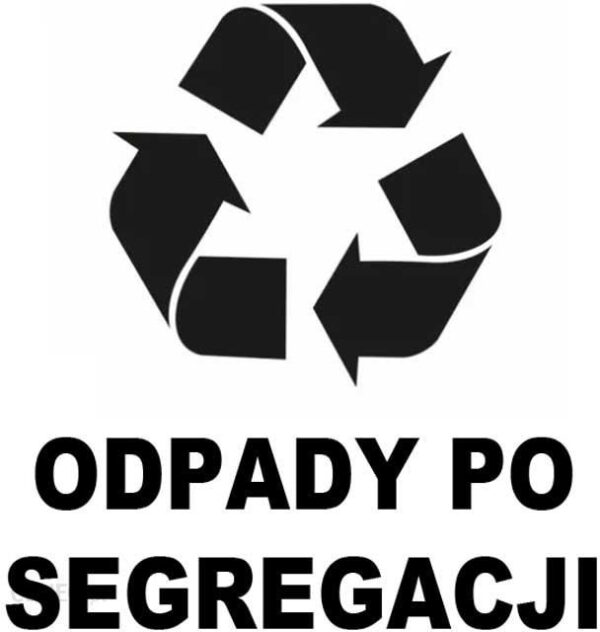 Libres Naklejka Kosz Znak Segregacja Odpadów Zmieszane