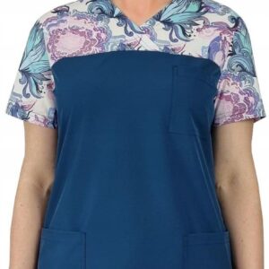 M&C Bluza Medyczna Elastyczna Bloom Fit W4 Roz Xl