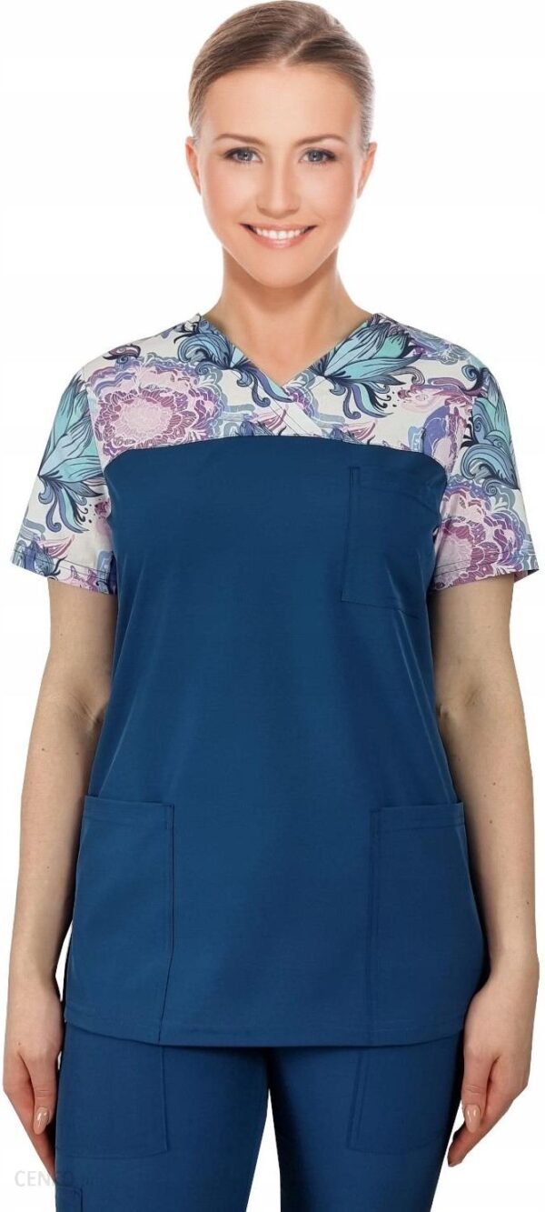 M&C Bluza Medyczna Elastyczna Bloom Fit W4 Roz Xxl