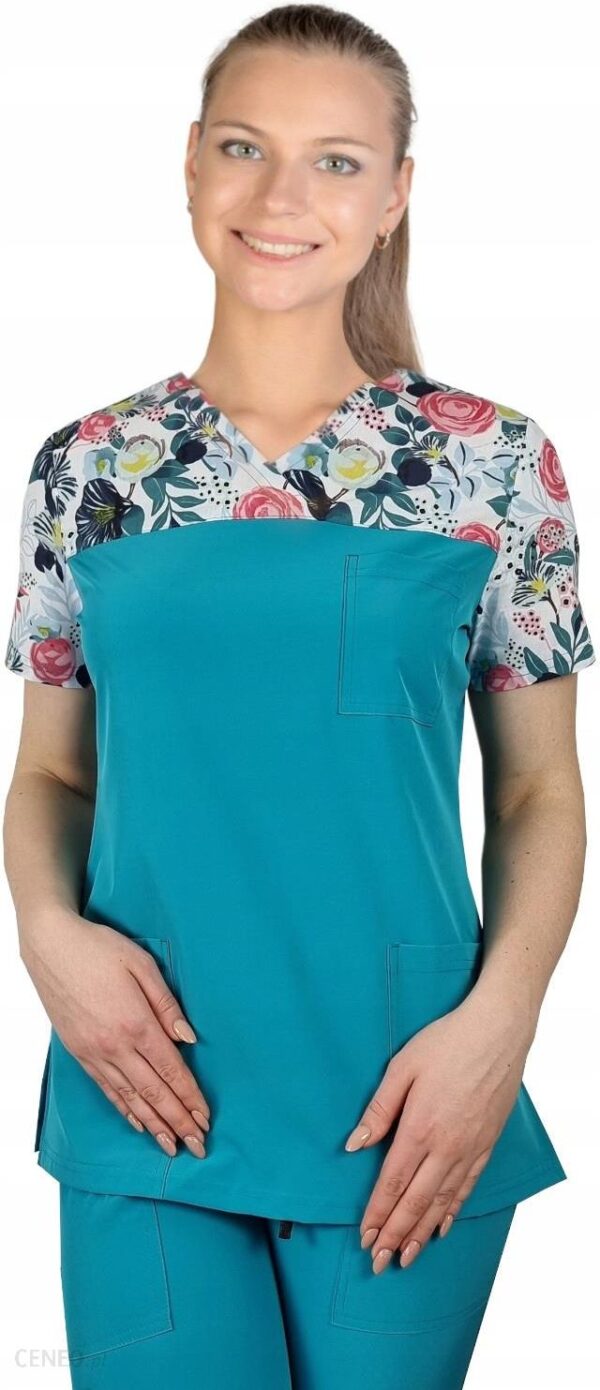 M&C Bluza Medyczna Elastyczna Bloom Fit W6 Roz L