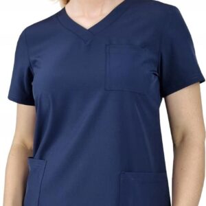 M&C Bluza Medyczna Elastyczna Granat Regular Fit L