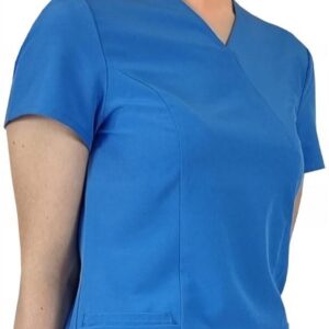 M&C Bluza Medyczna Elastyczna Niebieska Comfort Fit M