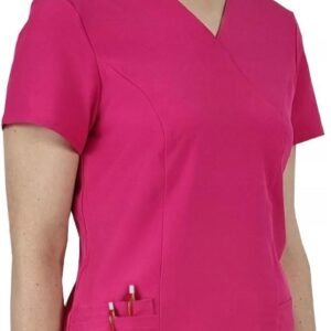 M&C Bluza Medyczna Elastyczna Różowa Comfort Fit 3Xl
