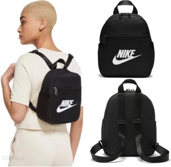 Mały plecak miejski sportowy 6 l Nike Mini Sportswear Futura 365 6 l Czarny