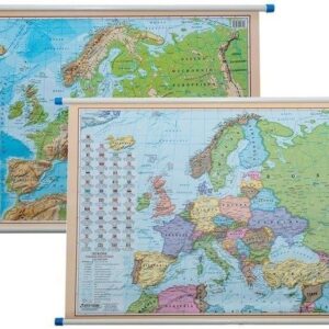 Mapa ścienna - polityczno-fiz. 1:12 000 000 Europa