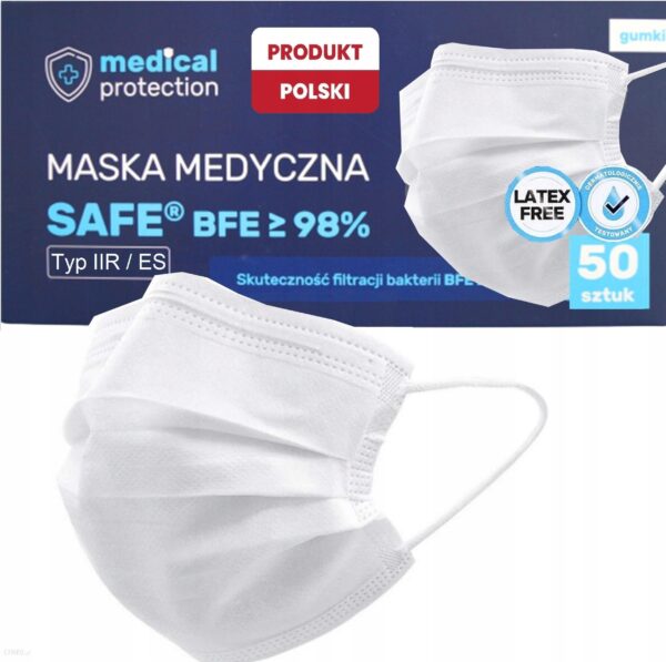 Medical Protection Polskie Maski Maseczki Medyczne Typ Iir 99% Atest