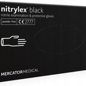 Mercator Medical Rękawice Nitrylowe Nitrylex Black XS 100szt.