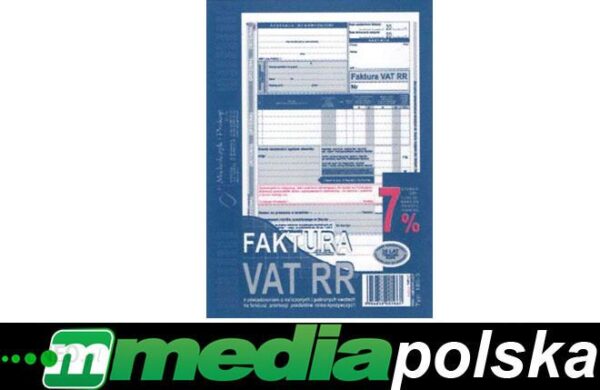 Michalczyk i Prokop 185-3 Faktura VAT RR dla rolników A5