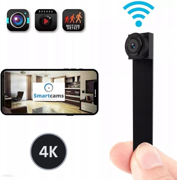 Mini kamera Smartcams Ip 4K Uhd 3840 x 2160 Szpieg