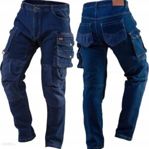Neo Spodnie Robocze Jeans Stretch 5 Kieszeni L