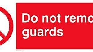 Opakowanie Pięć Znak Do Not Remove Guards 300x100mm L31