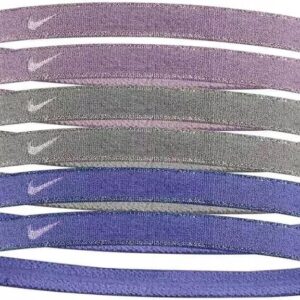 Opaska do włosów sportowa sześciopak Nike Headbands Fioletowy