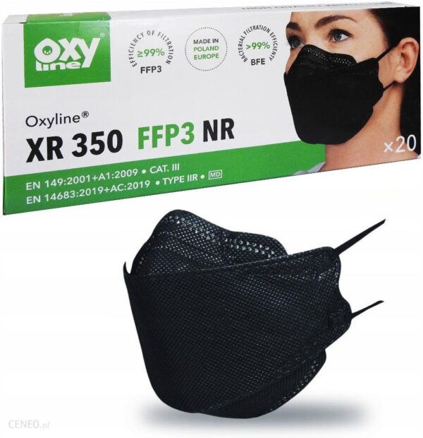 Oxyline Maska Filtrująca Xr 350 Ffp3 20szt.