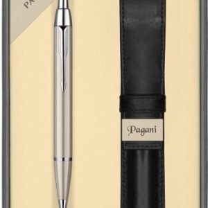 Parker Długopis Im Brushed Metal Ct Z Etui Pagani W Pudełku Prezentowym