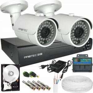 Protec Zestaw Do Monitoringu Domu 2 Kamery Wysoka Jakość Prxvr02T5