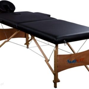 Przenośne łóżko do masażu MOVIT czarne + torba