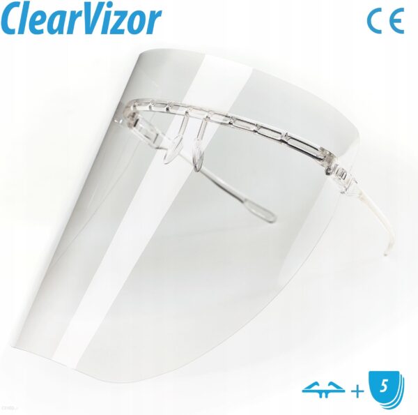 Przyłbica ClearVizor z 5 foliami (transparentna)