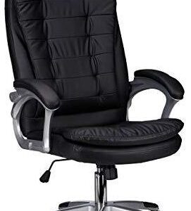 Relaxdays Krzesło Biurowe Obrotowe Z Regulacją Wysokości Ergonomiczne Wygodne Obciążenie Do 120 Kg Wys. X Szer. Gł.: 126 67cm Czarne