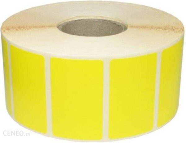 Specmark Etykiety Termiczne Żółte Papierowe 70Mm X 120Mm 500Szt. Średnica Gilzy Fi40 (ETER70X120500YEL)