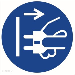 Topdesign Go006 B2 Pn Znak "Nakaz Odłączenia Urządzenia Od Sieci Elektrycznej"