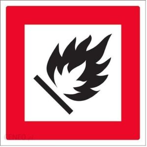 Vsafety 6D043At S"Flammable Gas Logo" Znak Ostrzegawczy O Niebezpieczeństwo Diamentów Samoprzylepny Winyl Kwadratowy 200mm X 200mm Czarny/Czerwo